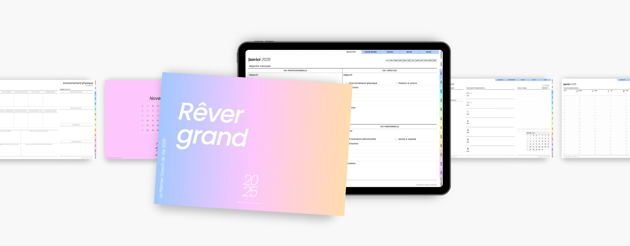 rêver grand - le planner digital 2025 horizontal InMotion Planner