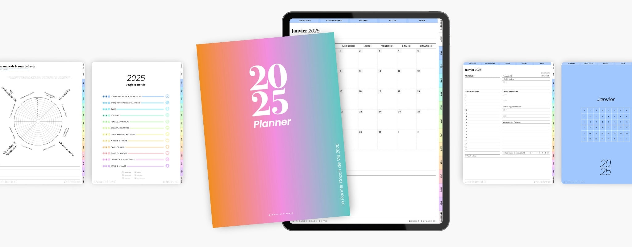 Planner digital 2025 vertical portrait InMotion Planner