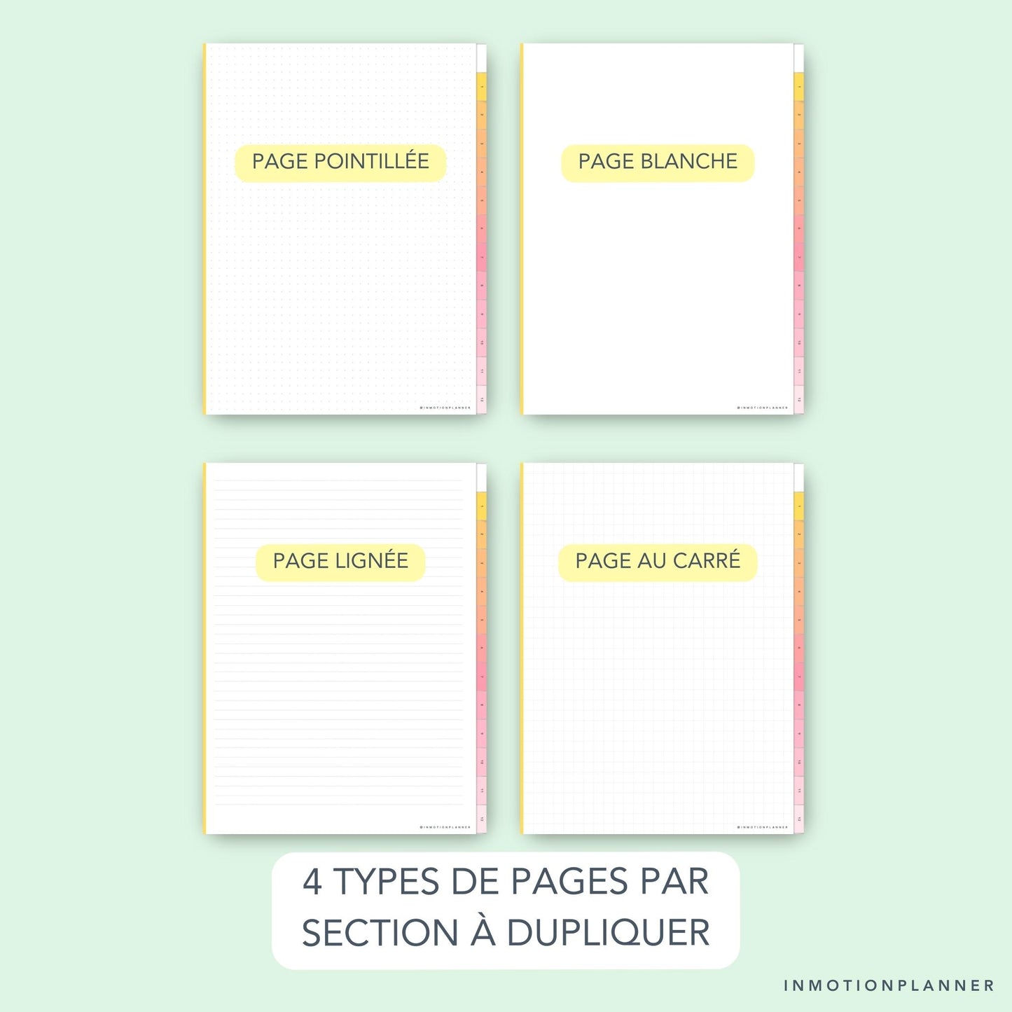 Cahier digital 12 matières vertical