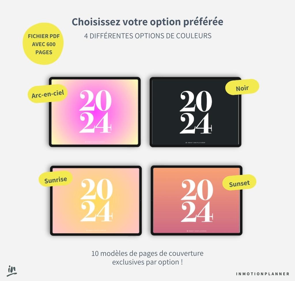 2024 Le Planner Coach de Vie - Planner digital horizontal