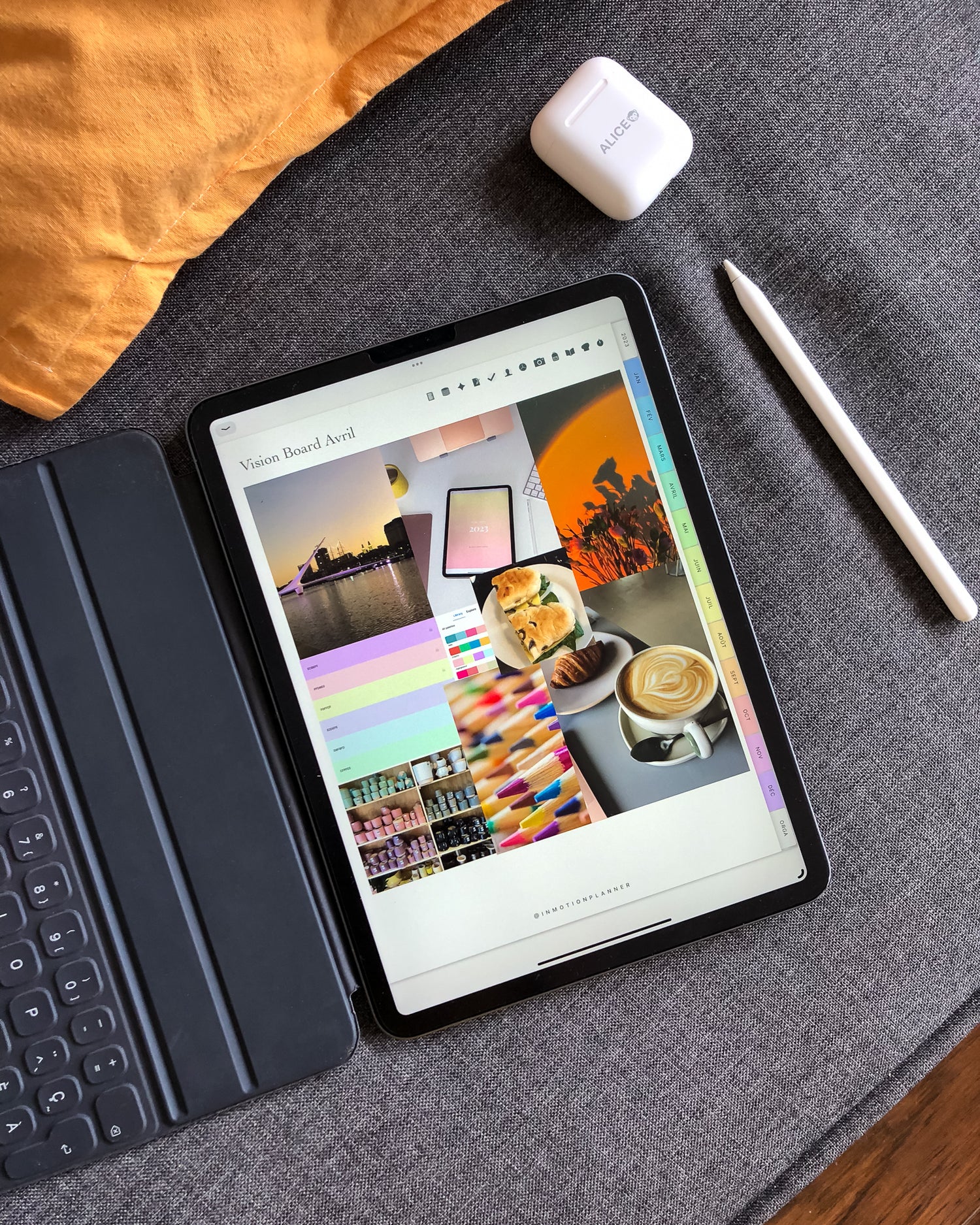 Planner digital InMotion Planner vision board tableau de visualisation