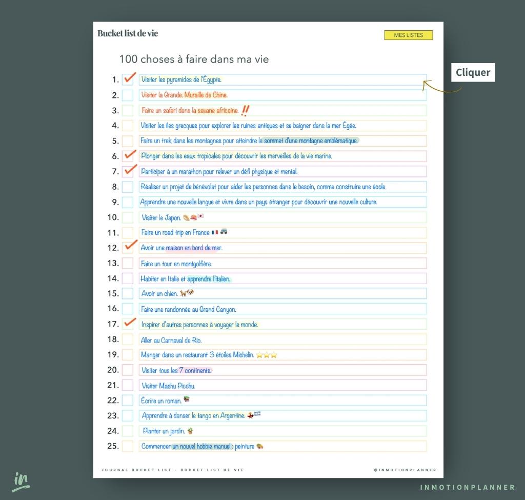 Journal Bucket List (digital)