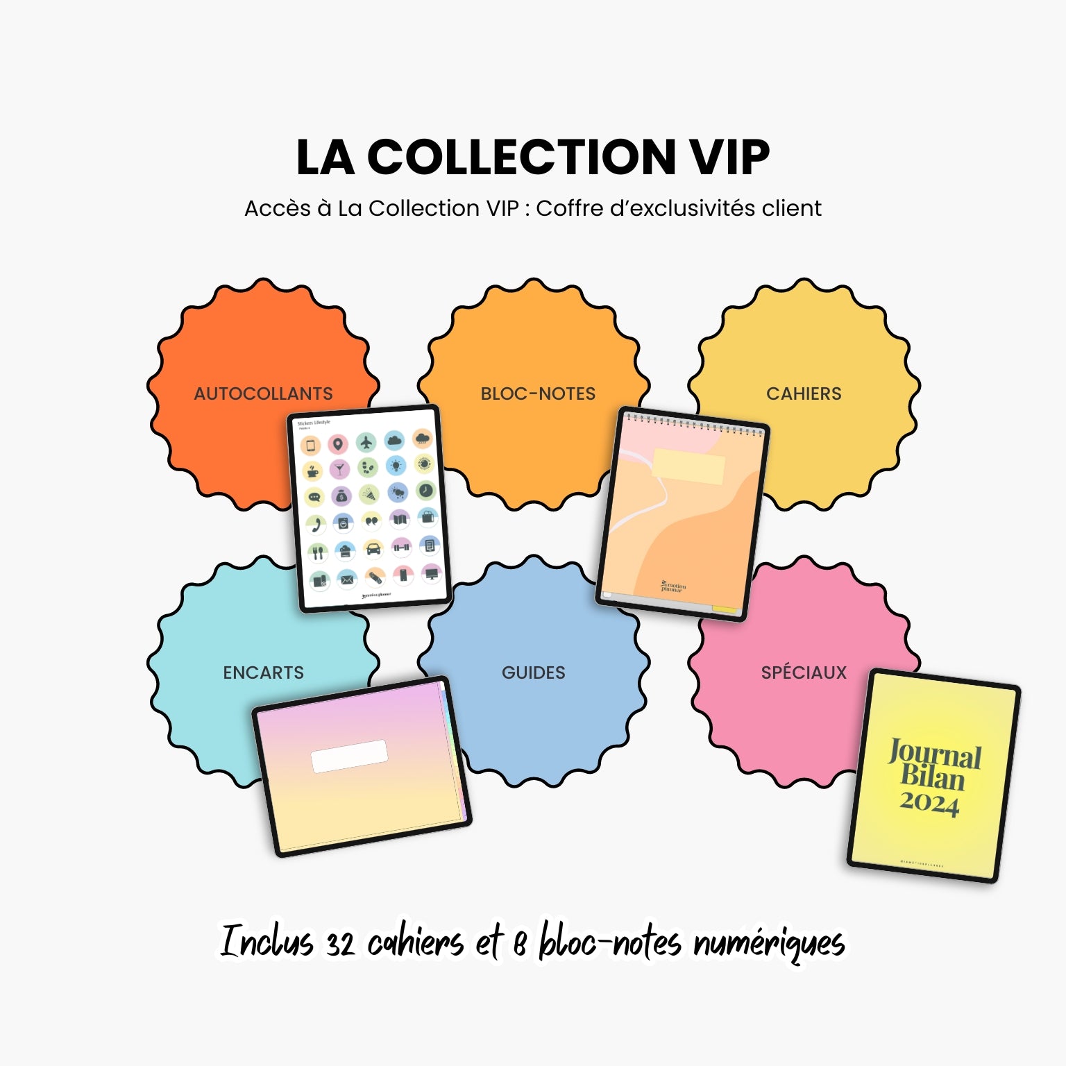 cahier digital, carnet digital, autocollants numériques pour application de notes