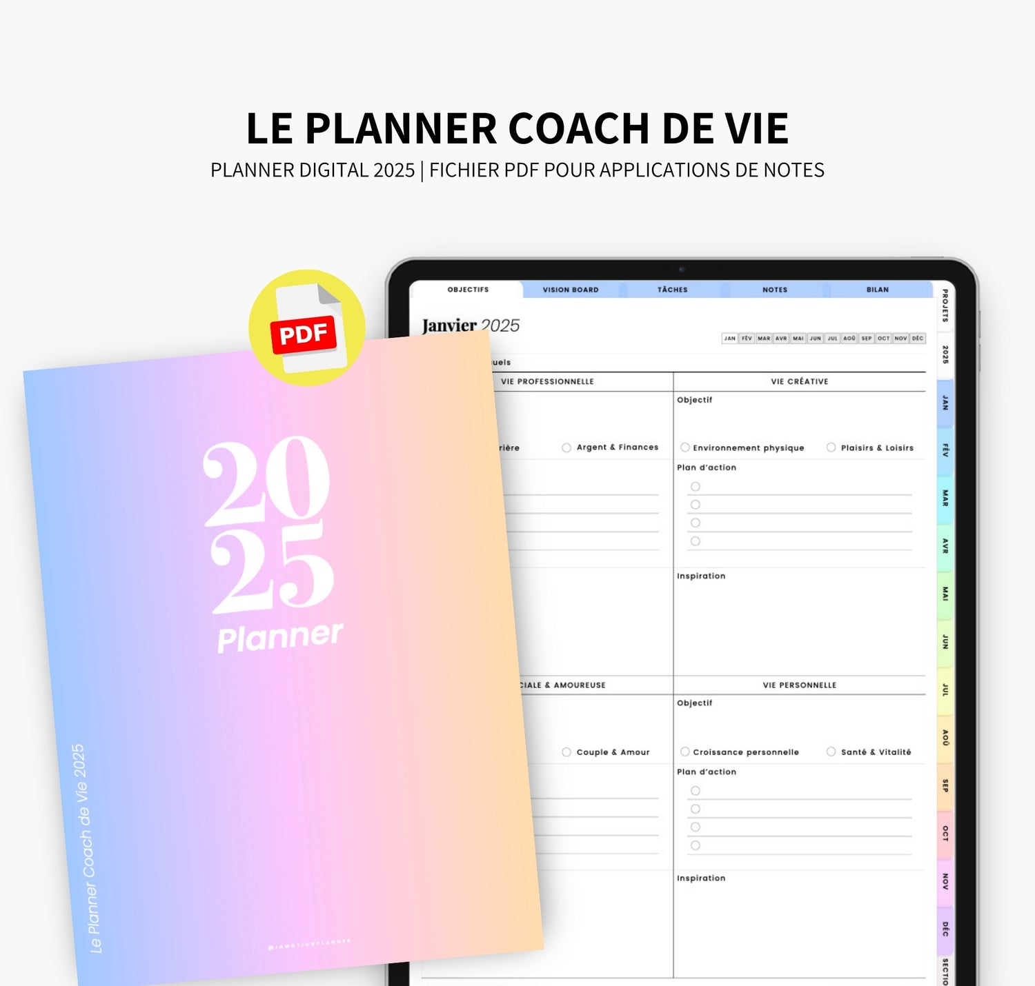 Planner Coach de Vie 2025 InMotion Planner