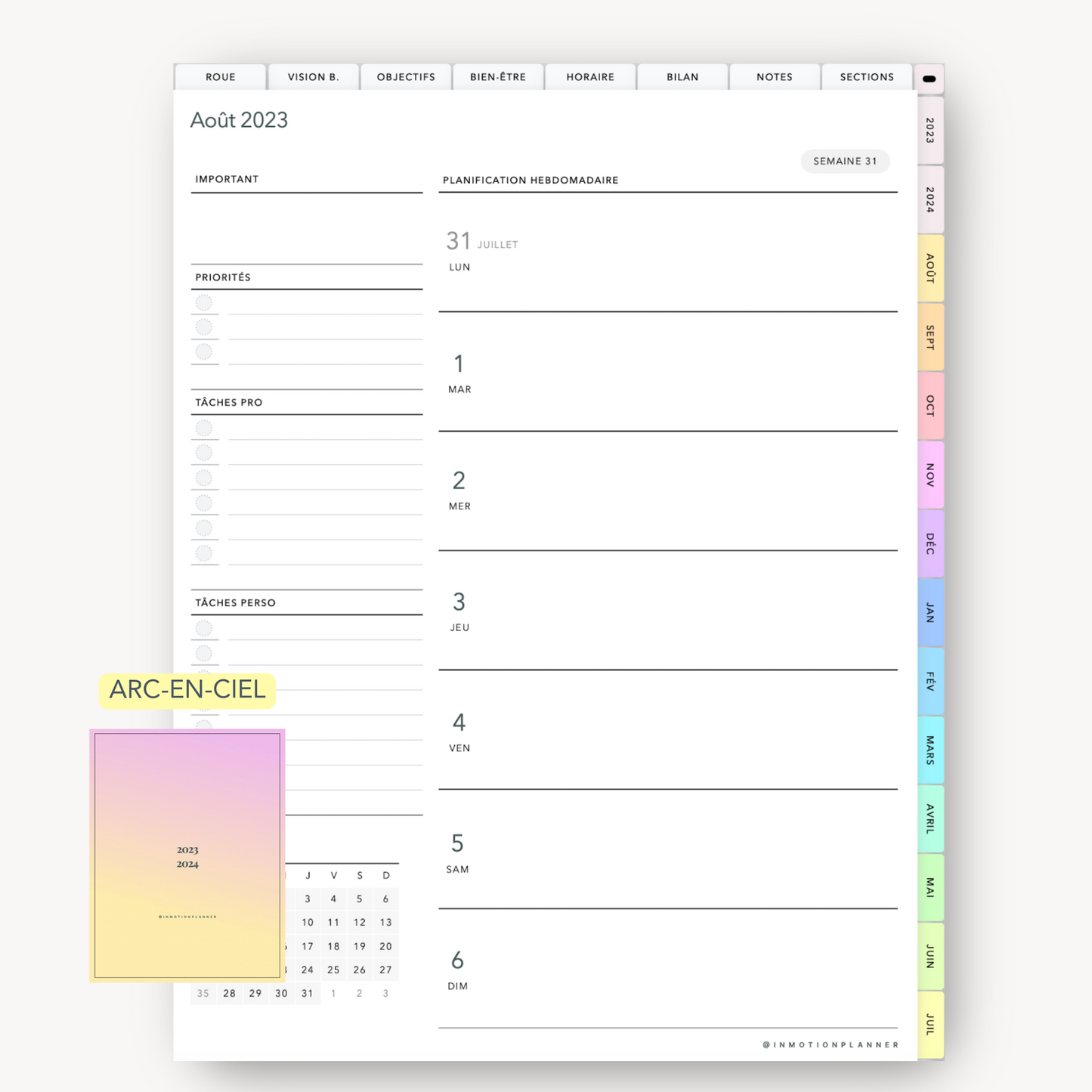 2023 - 2024 Planner digital vertical