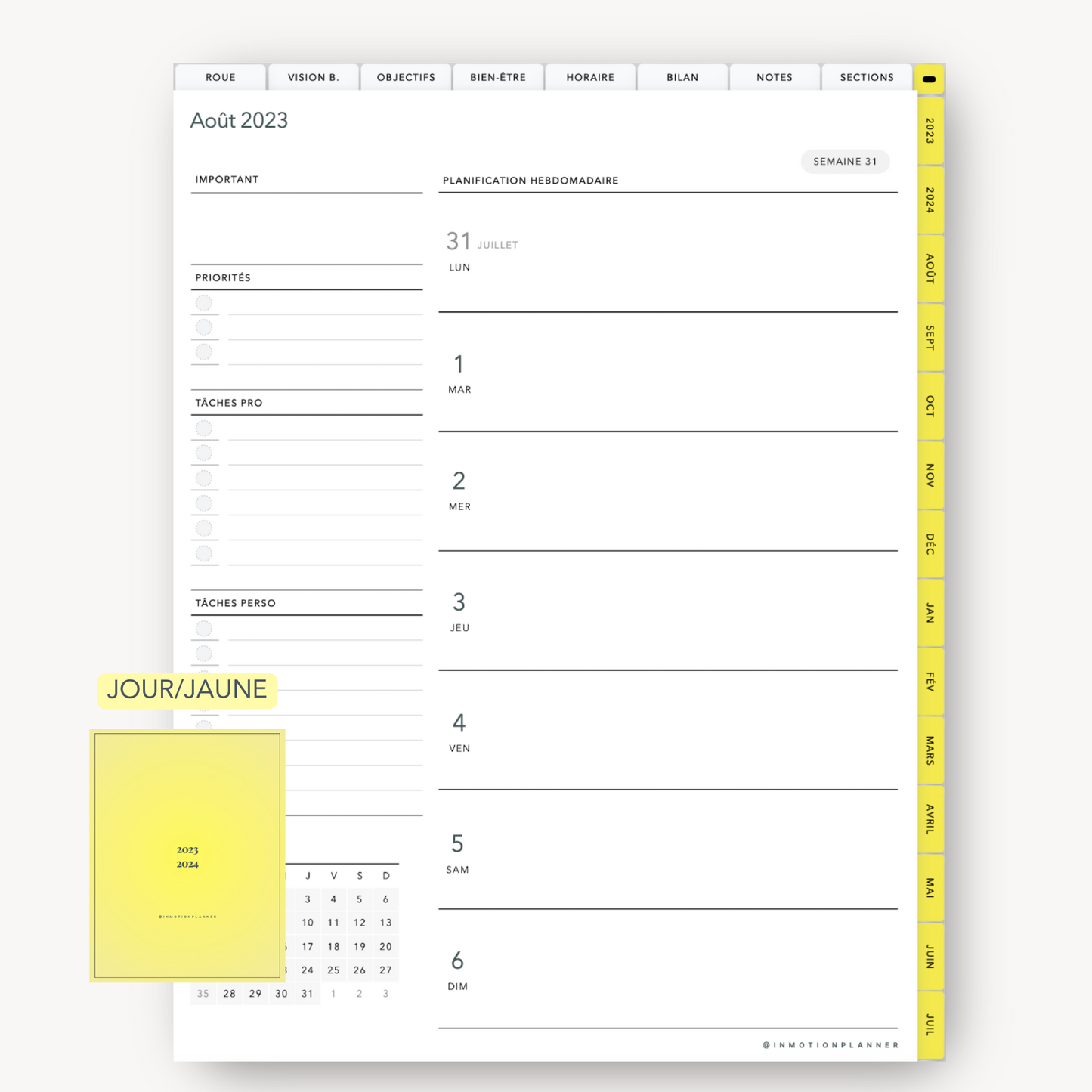 2023 - 2024 Planner digital vertical