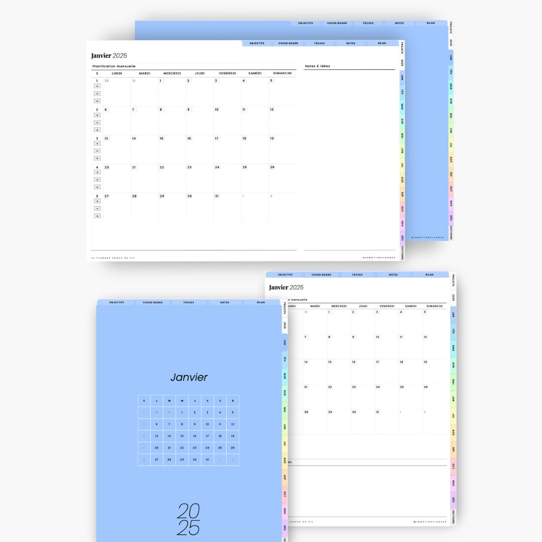 le planner coach de vie inmotion planner pour la productivité
