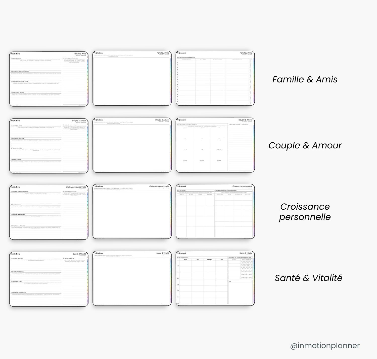 Organisation Personnelle avec le planner 2025