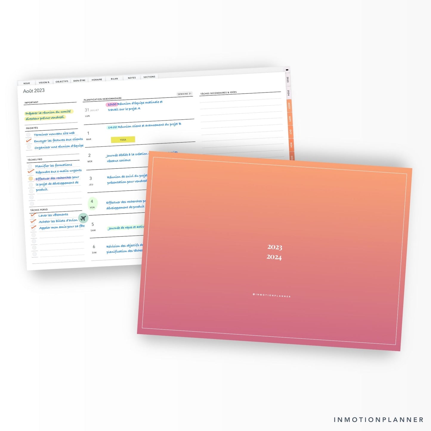 2023 - 2024 Planner digital horizontal