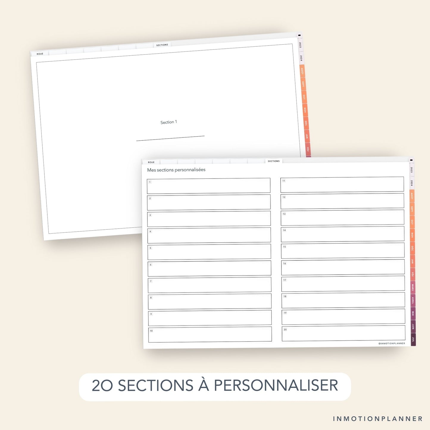 2023 - 2024 Planner digital horizontal