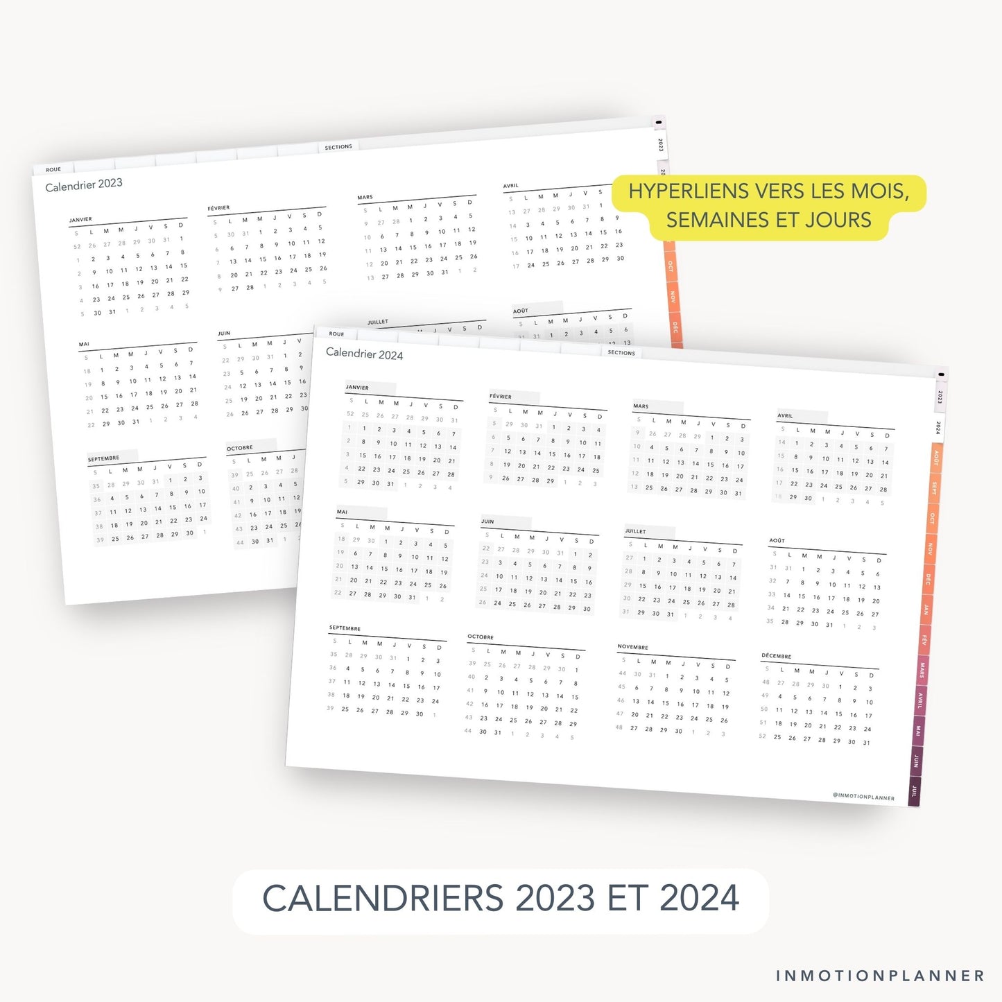 2023 - 2024 Planner digital horizontal