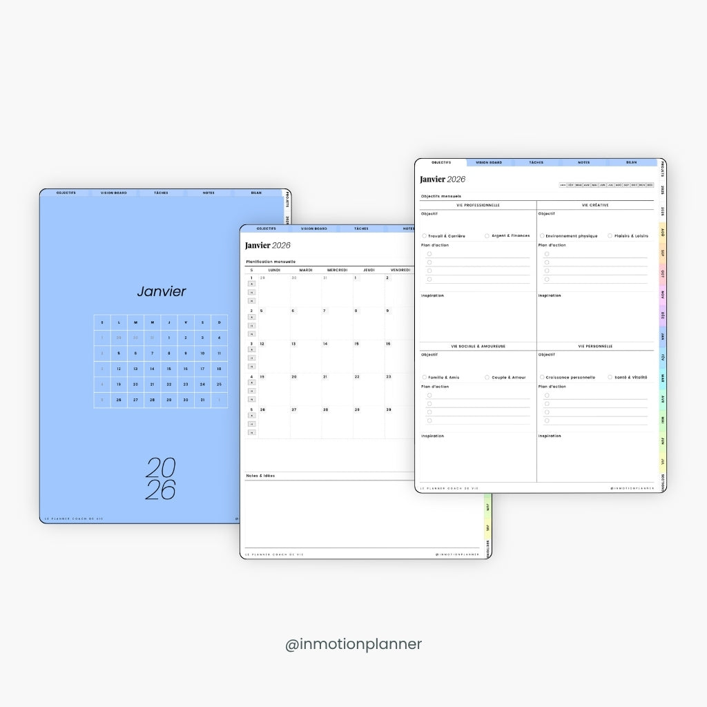 2025-2026 Planner digital - Le Planner Coach de Vie - Vertical