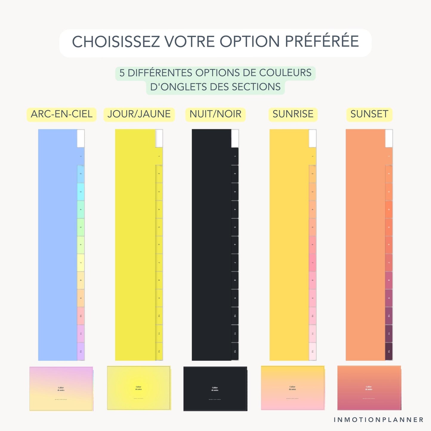 Cahier digital 12 matières horizontal
