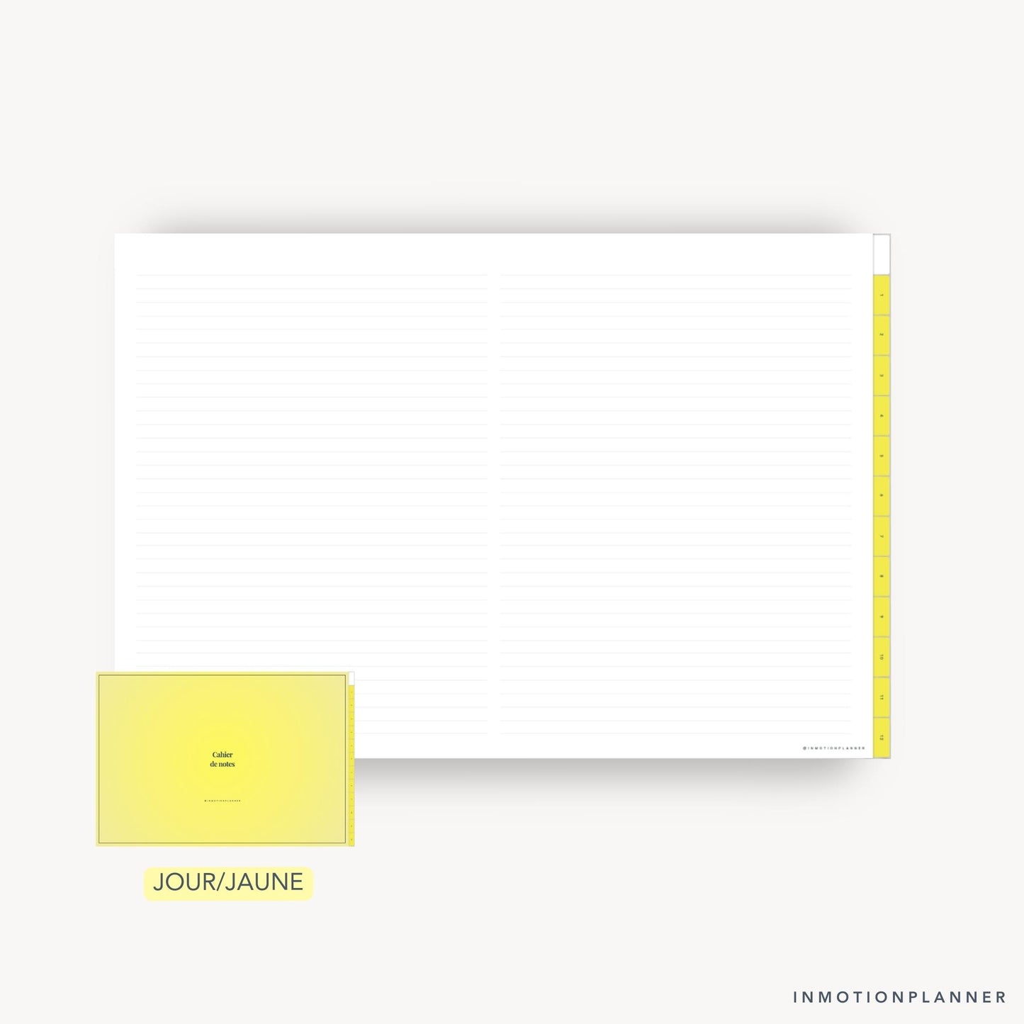 Cahier digital 12 matières horizontal