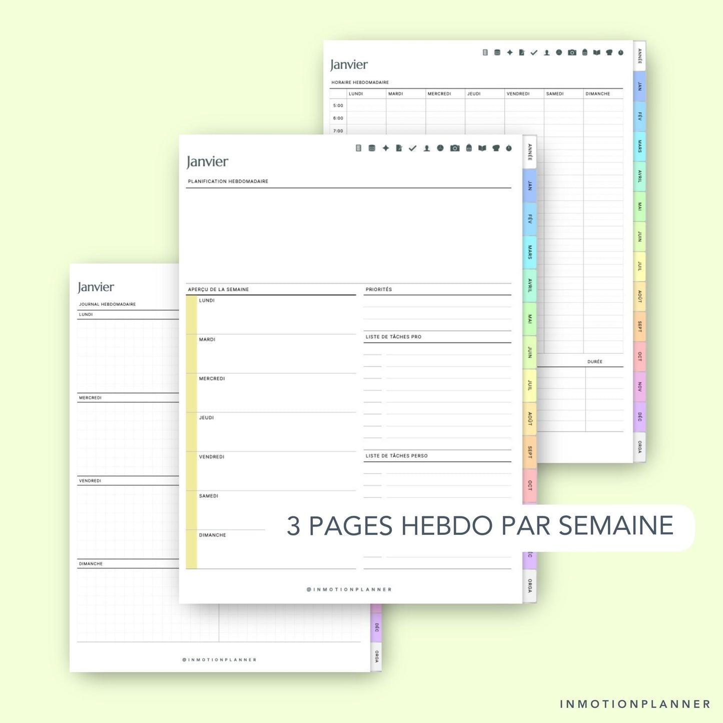 Planner digital Pro Perso non daté