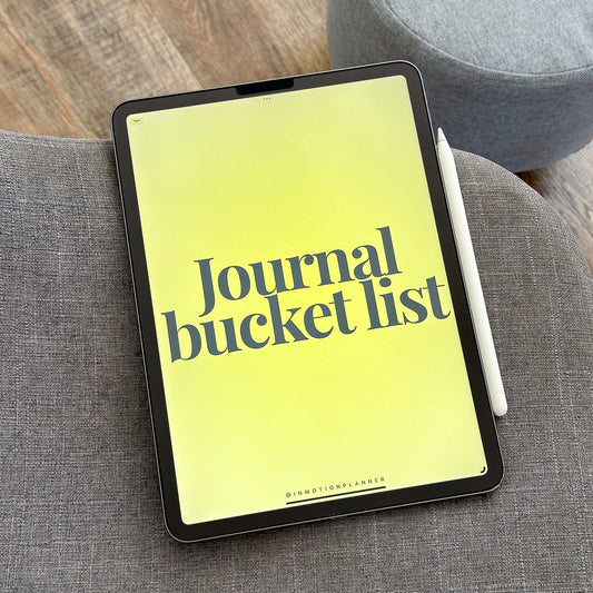 Journal Bucket List