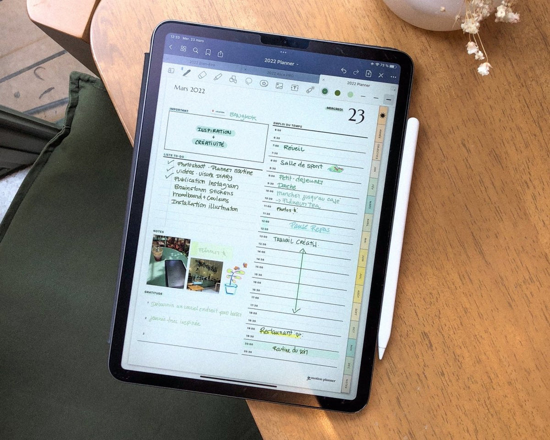 Les fonctionnalités de GoodNotes 5 pour une planification au top - InMotion Planner