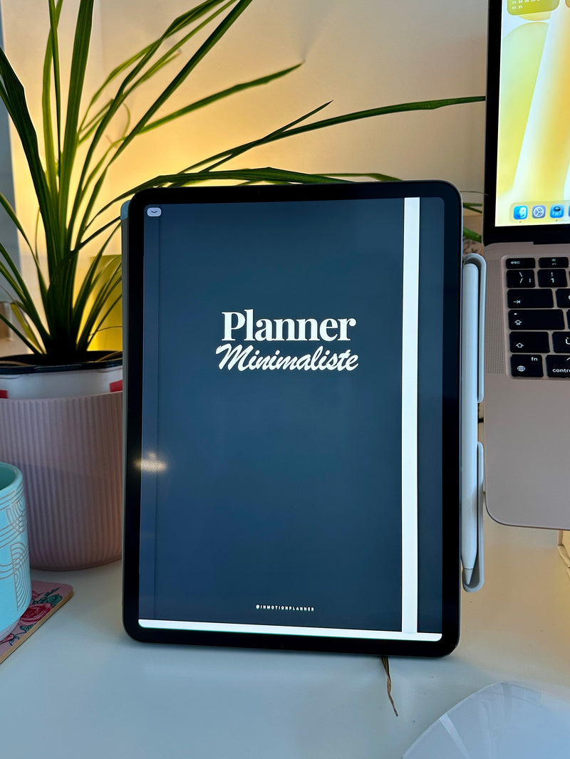 planner minimaliste hebdomadaire non daté collection