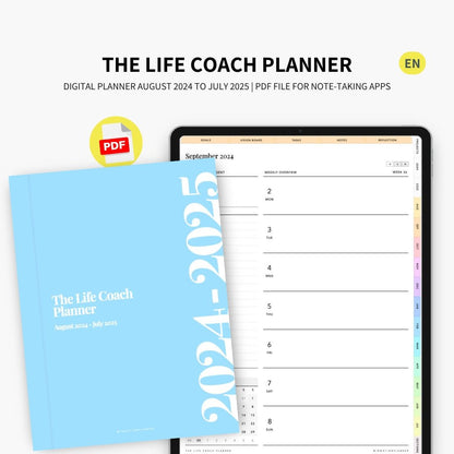 2024 - 2025 Planner digital - Le Planner Coach de Vie - Vertical - InMotion Planner