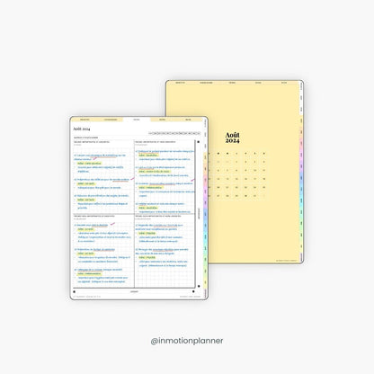 2024 - 2025 Planner digital - Le Planner Coach de Vie - Vertical - InMotion Planner