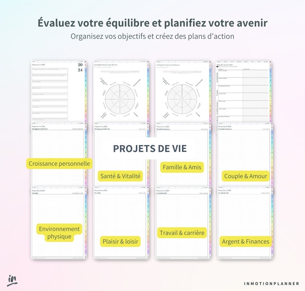 2024 Planner digital - Le Planner Coach de Vie - vertical - InMotion Planner