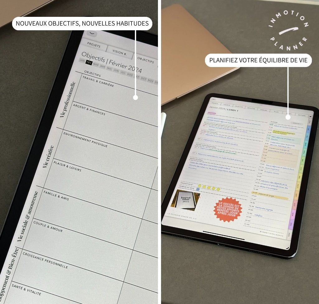 2024 Planner digital - Le Planner Coach de Vie - vertical - InMotion Planner