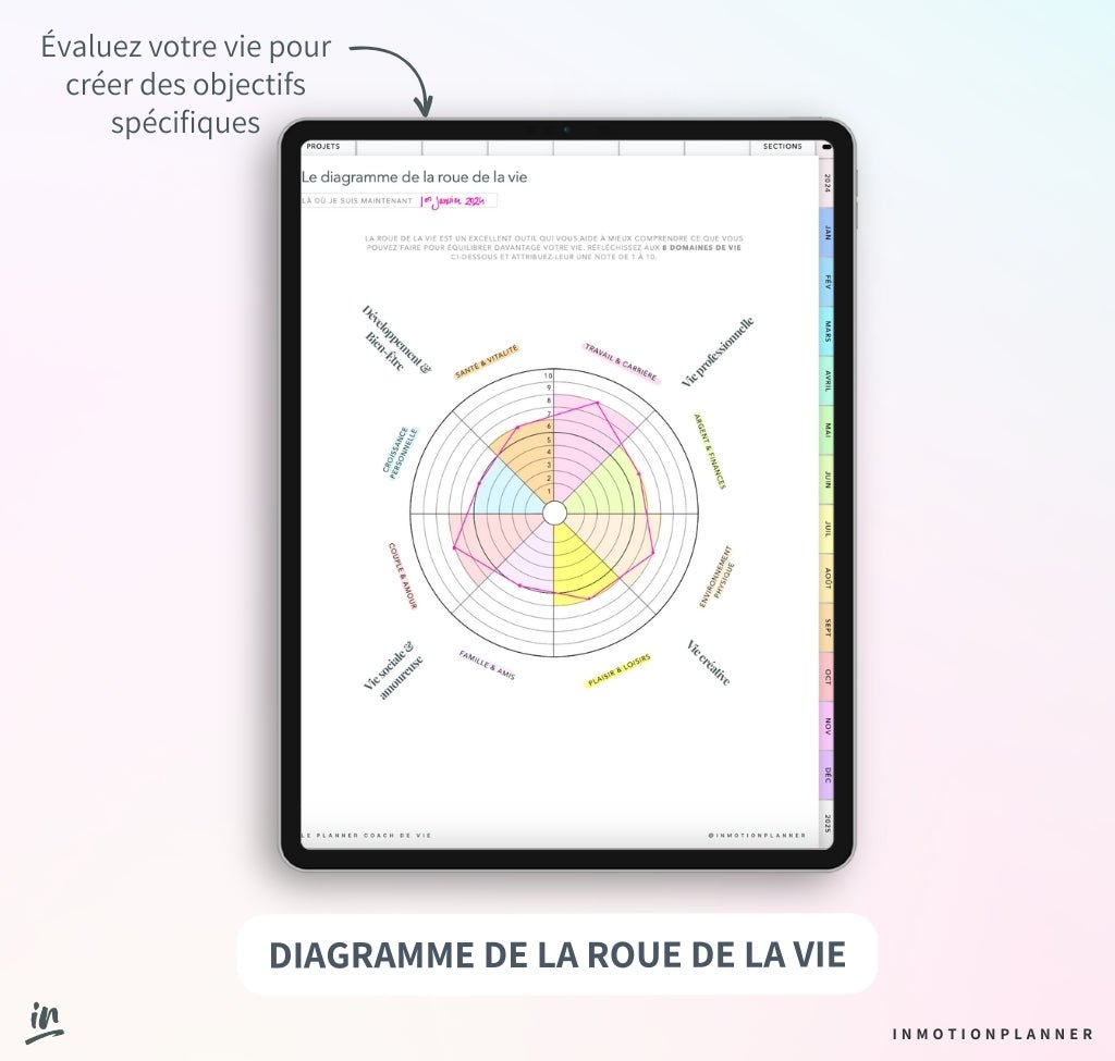 2024 Planner digital - Le Planner Coach de Vie - vertical - InMotion Planner