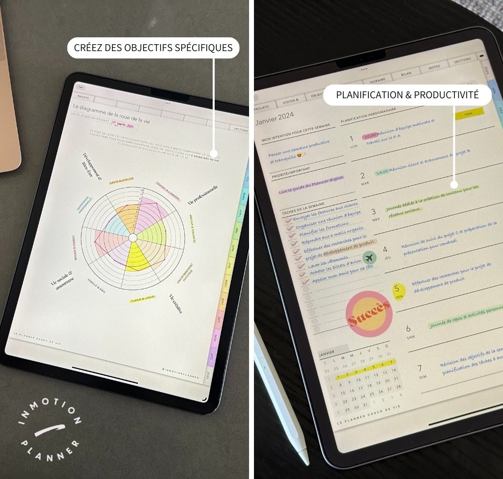 2024 Planner digital - Le Planner Coach de Vie - vertical - InMotion Planner