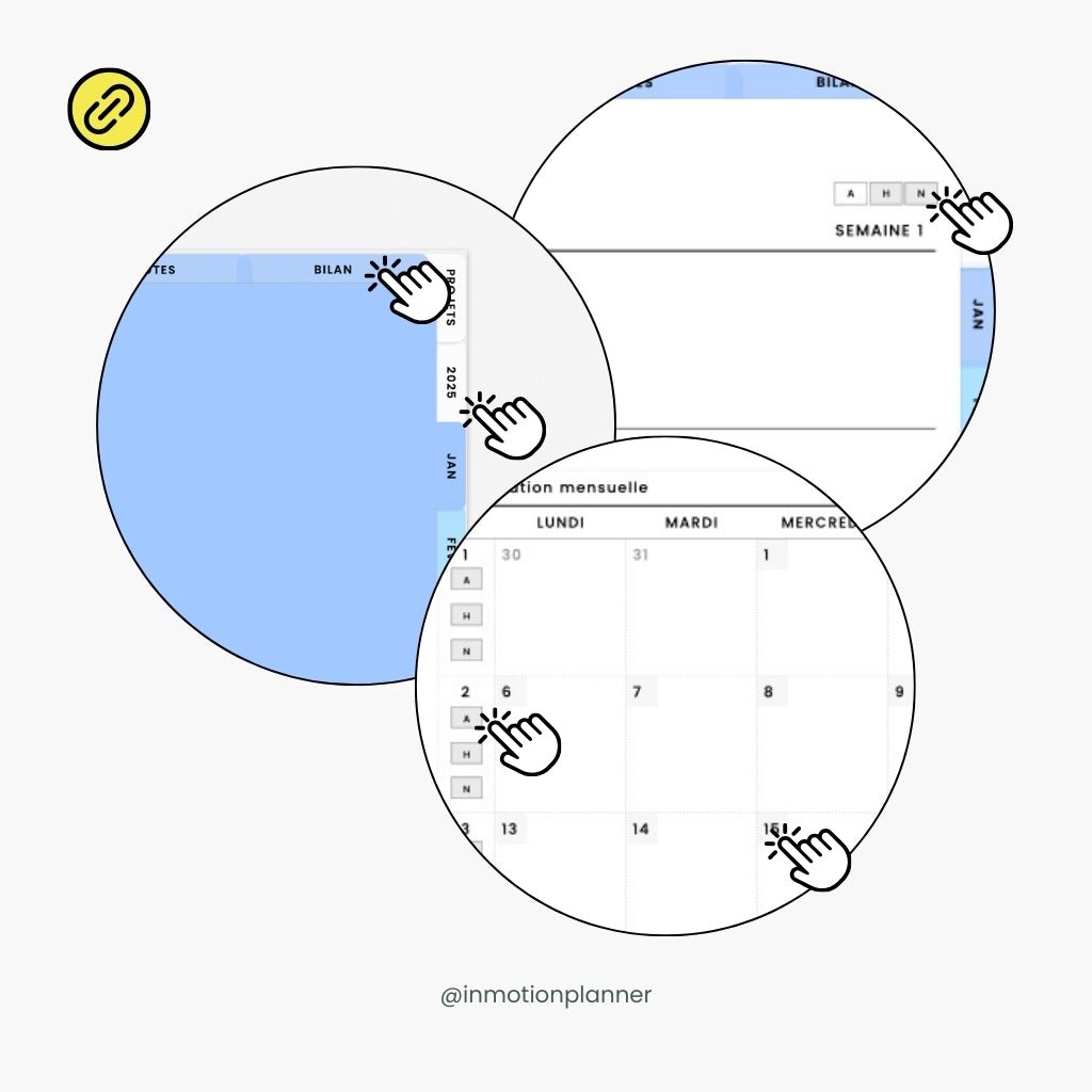 2025 Planner digital - Le Planner Coach de Vie - Horizontal - InMotion Planner