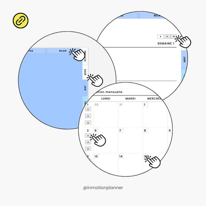 2025 Planner digital - Le Planner Coach de Vie - Horizontal - InMotion Planner