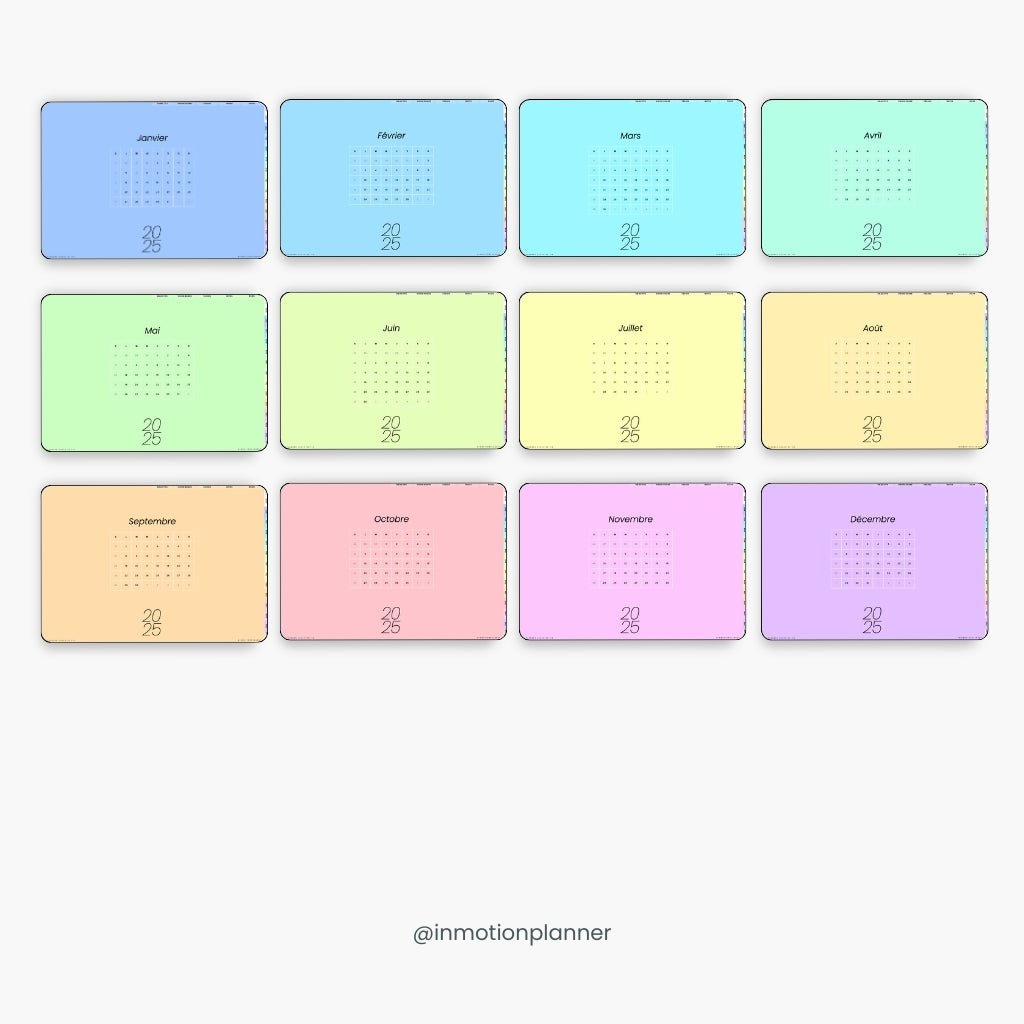 2025 Planner digital - Le Planner Coach de Vie - Horizontal - InMotion Planner