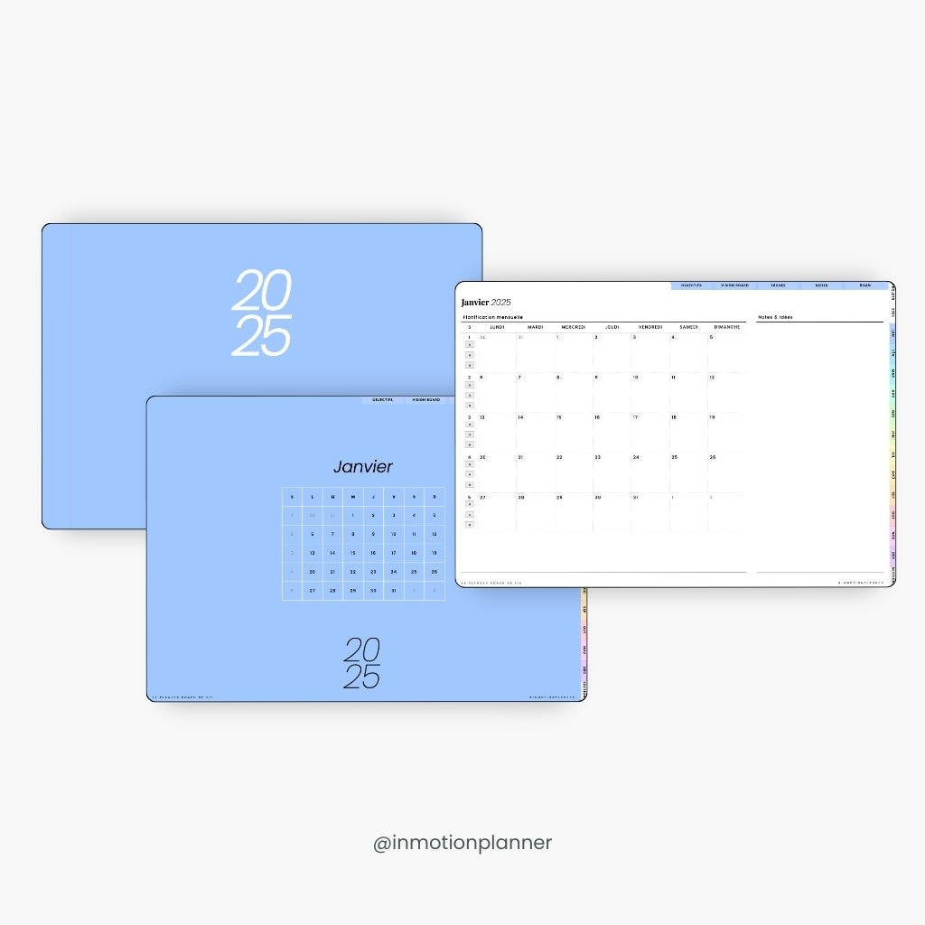 2025 Planner digital - Le Planner Coach de Vie - Horizontal - InMotion Planner