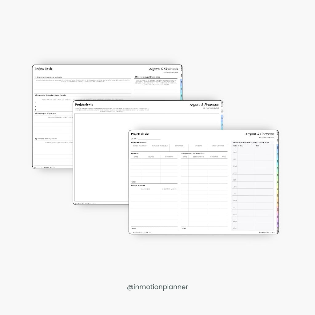 2025 Planner digital - Le Planner Coach de Vie - Horizontal - InMotion Planner