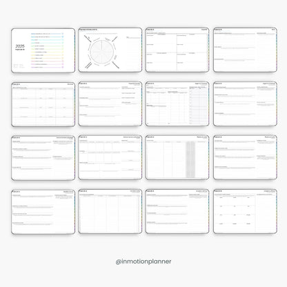 2025 Planner digital - Le Planner Coach de Vie - Horizontal - InMotion Planner