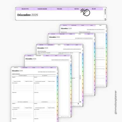 2025 Planner digital - Le Planner Coach de Vie - Vertical - InMotion Planner