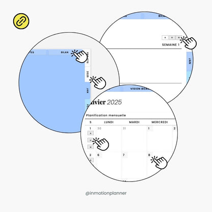2025 Planner digital - Le Planner Coach de Vie - Vertical - InMotion Planner