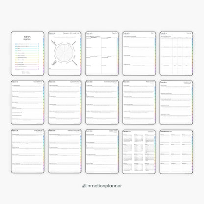 2025 Planner digital - Le Planner Coach de Vie - Vertical - InMotion Planner