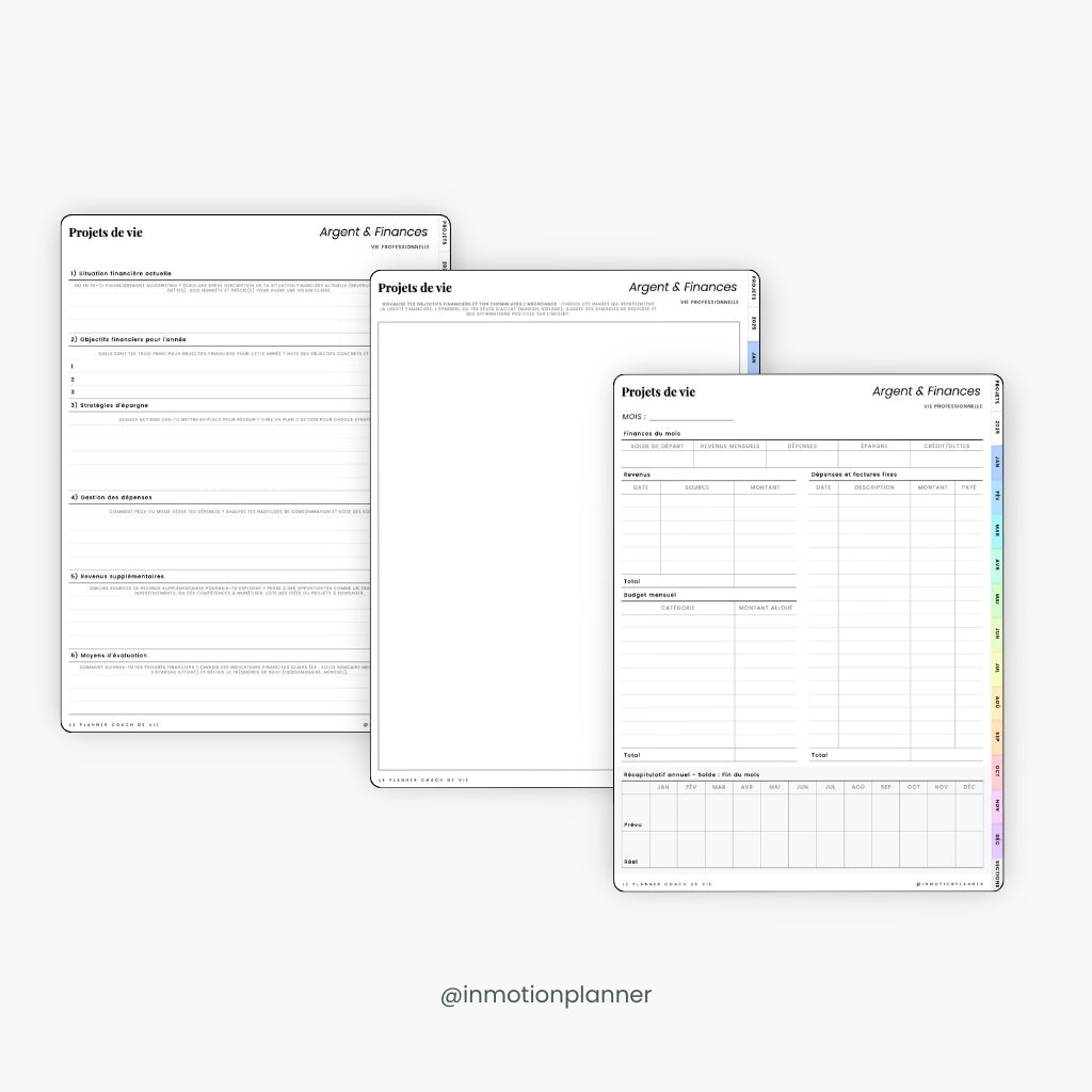 2025 Planner digital - Le Planner Coach de Vie - Vertical - InMotion Planner