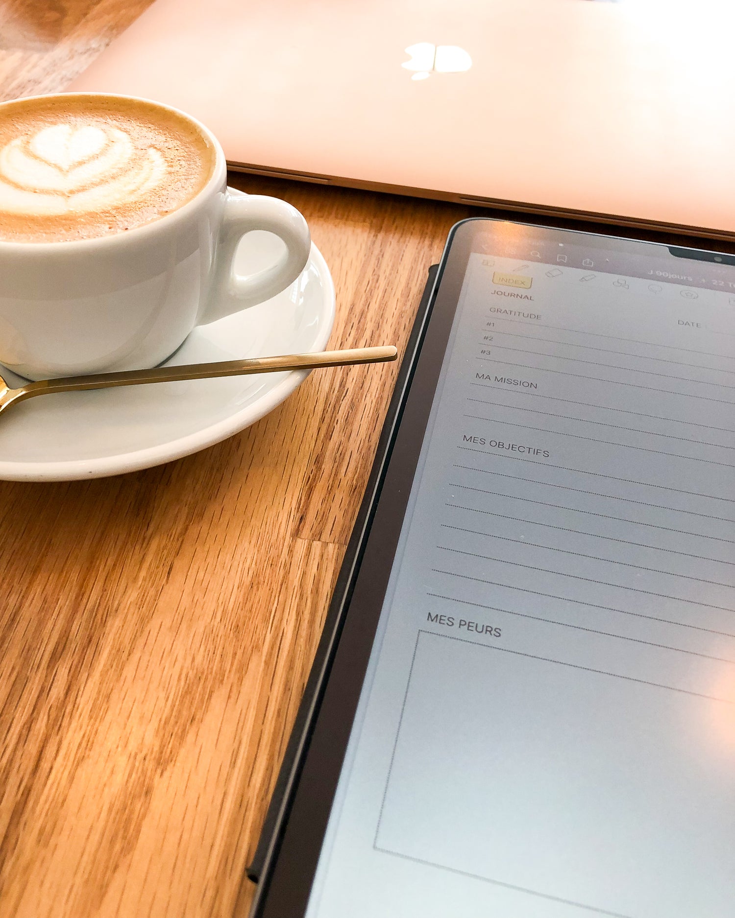 Journaling digital sur iPad avec InMotion Planner Journal 90 jours