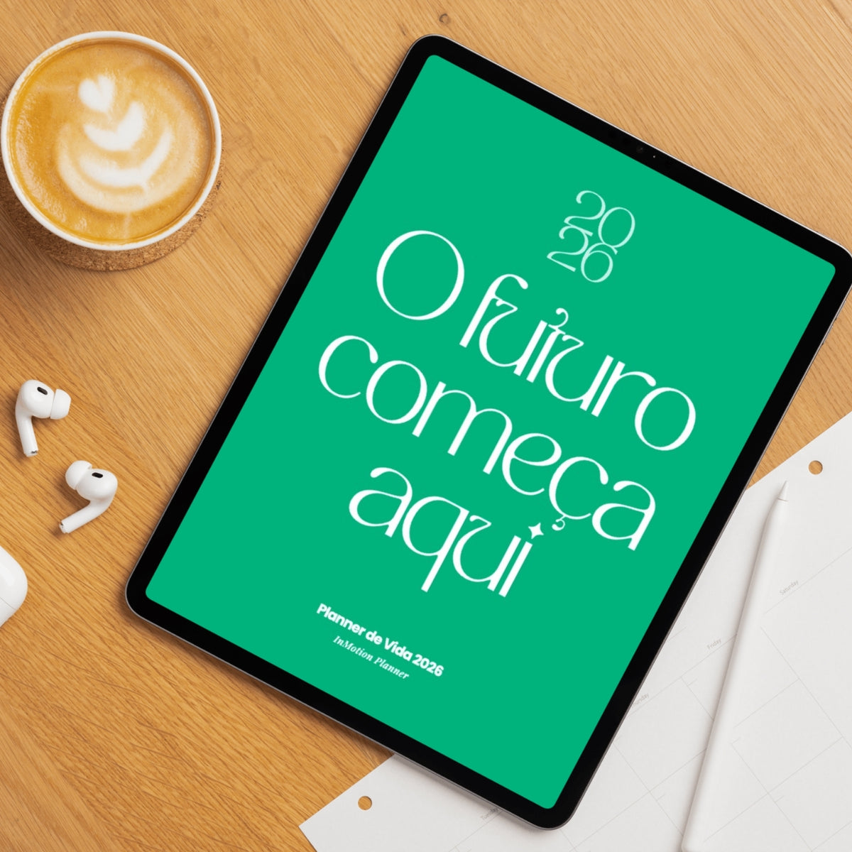 2026 Digital Planner – Vertical (Portuguese)