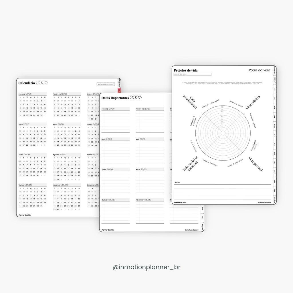 2026 Digital Planner – Vertical (Portuguese)