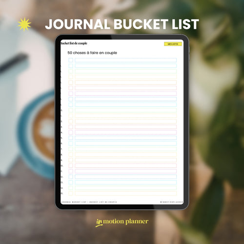 Journal Bucket List
