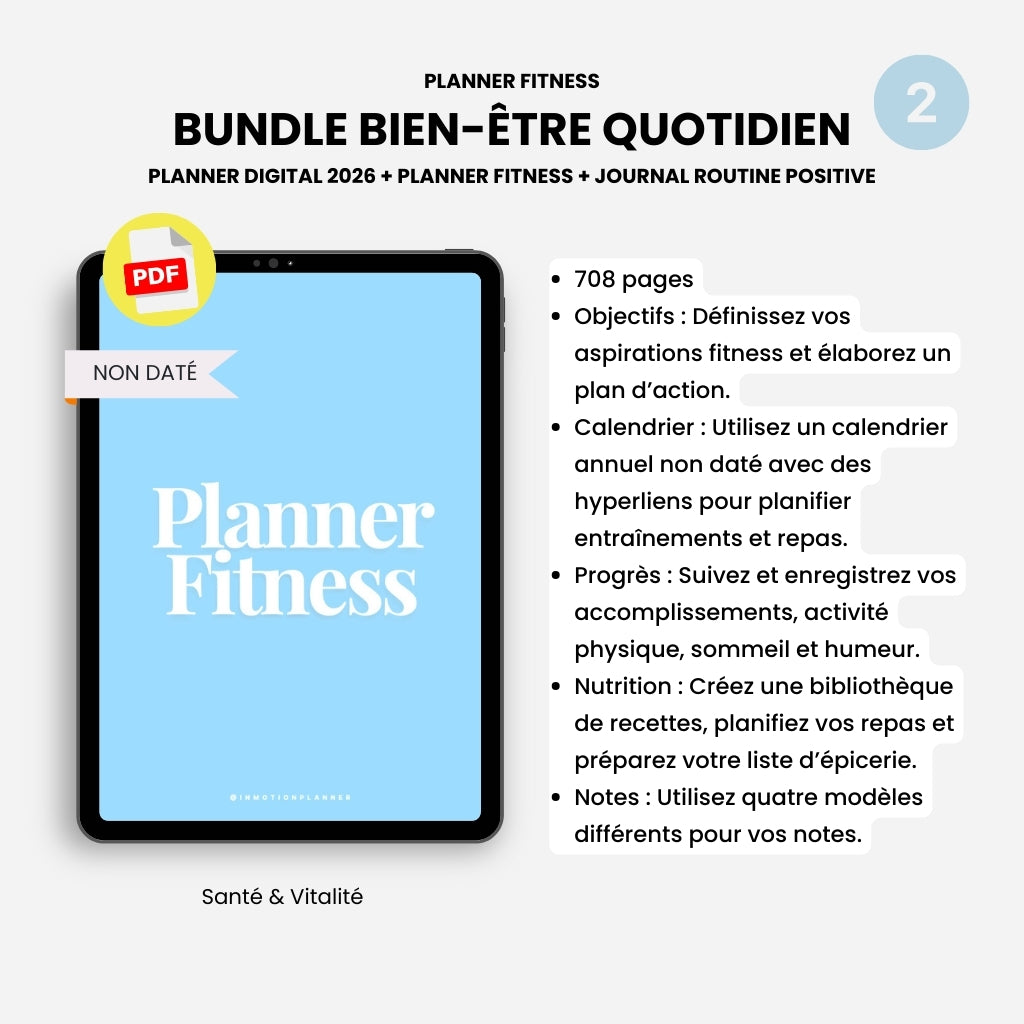 Bundle Bien-être Quotidien 2026