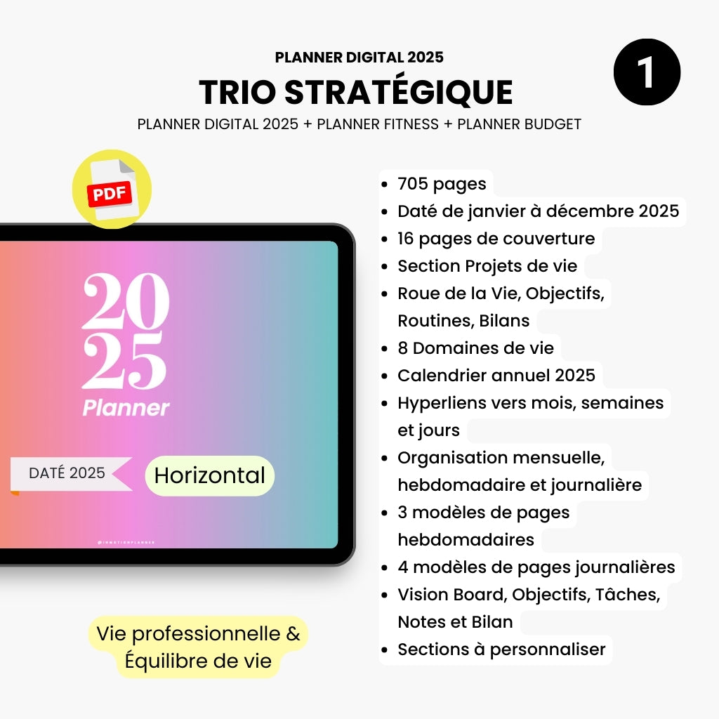 Bundle Trio Stratégique (2025 Horizontal)