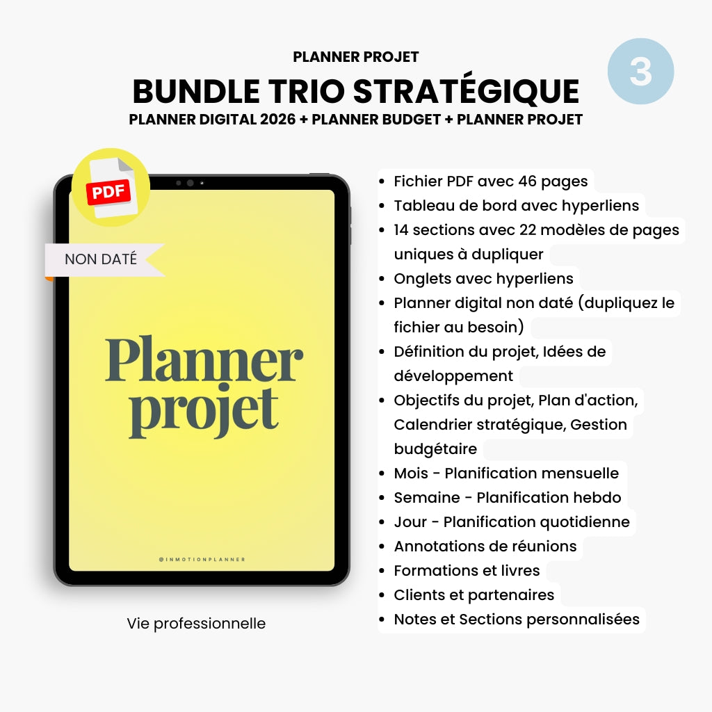 Bundle Trio Stratégique 2026