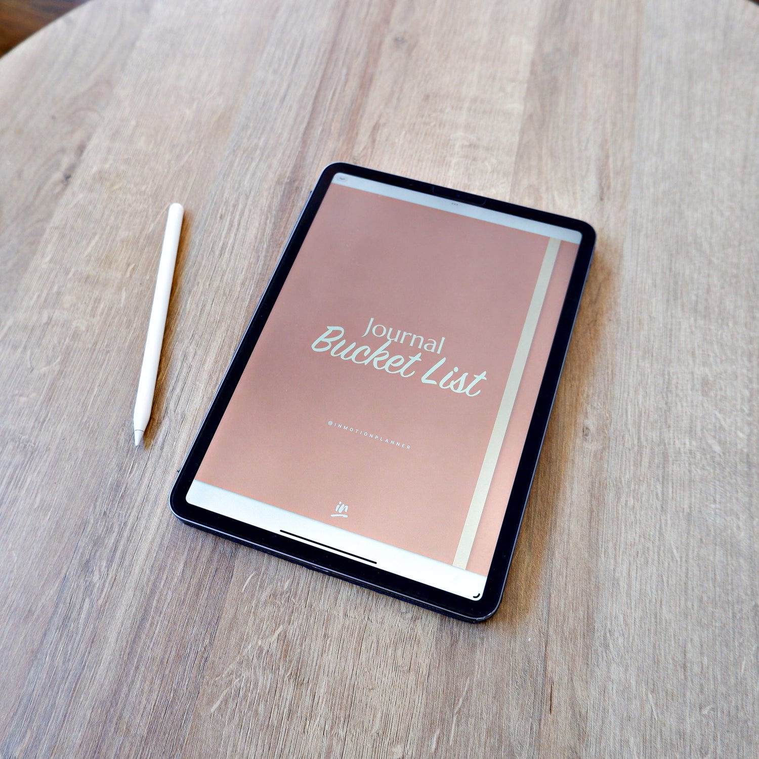 Journal digital de InMotion Planner avec iPad Pro