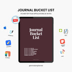 Bucket List Journal (French)