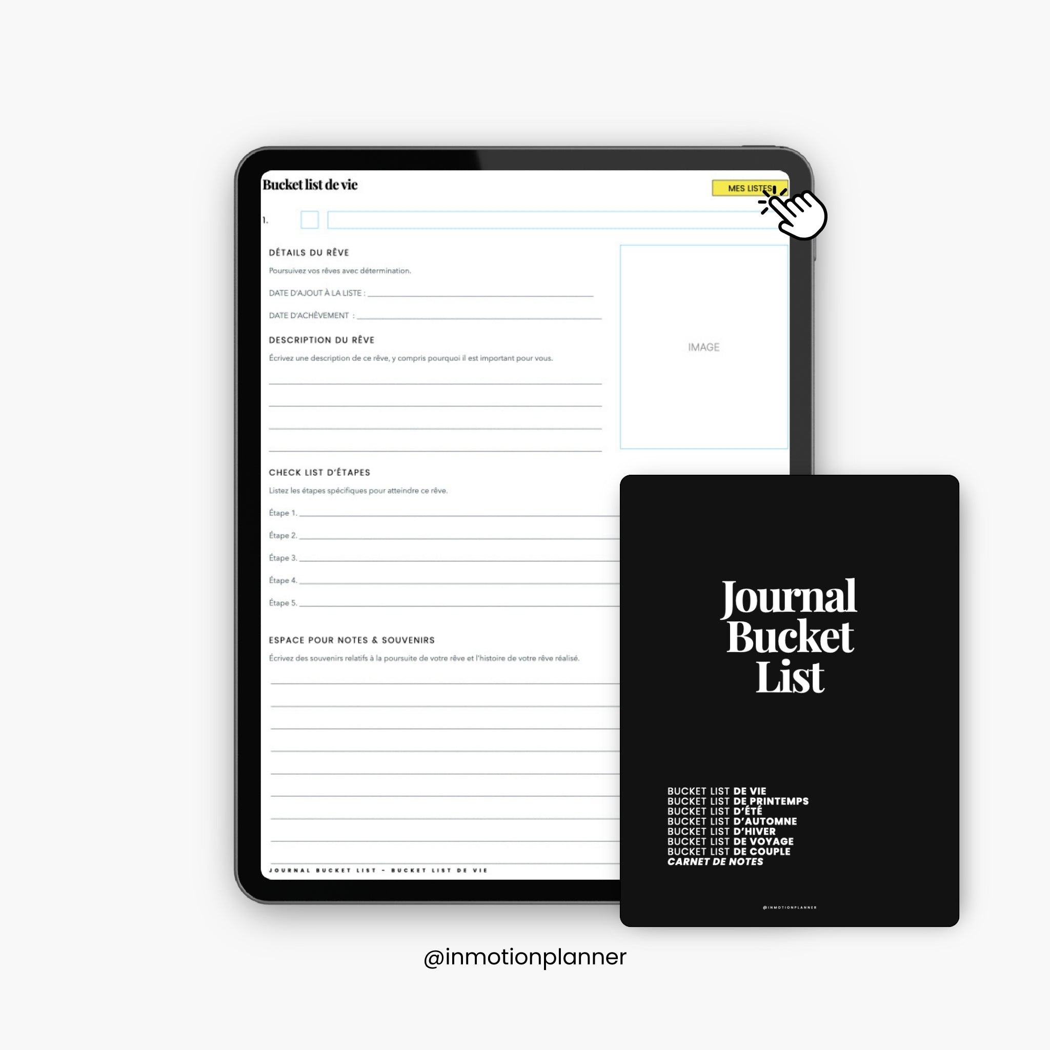 Bucket List Journal (French)