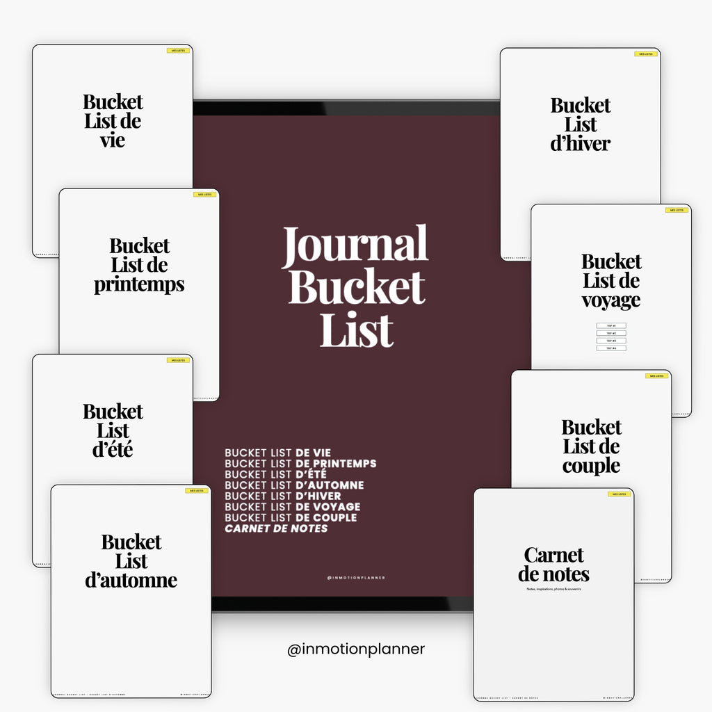 Bucket List Journal (French)