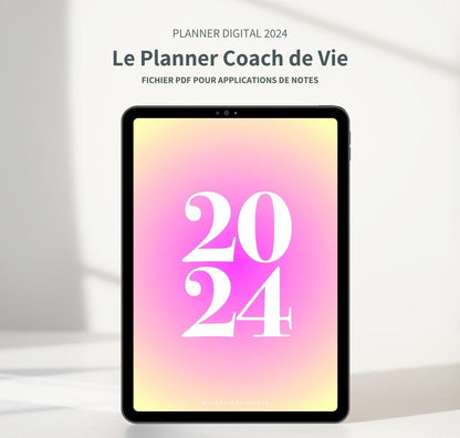2024 Planner digital - Le Planner Coach de Vie - vertical